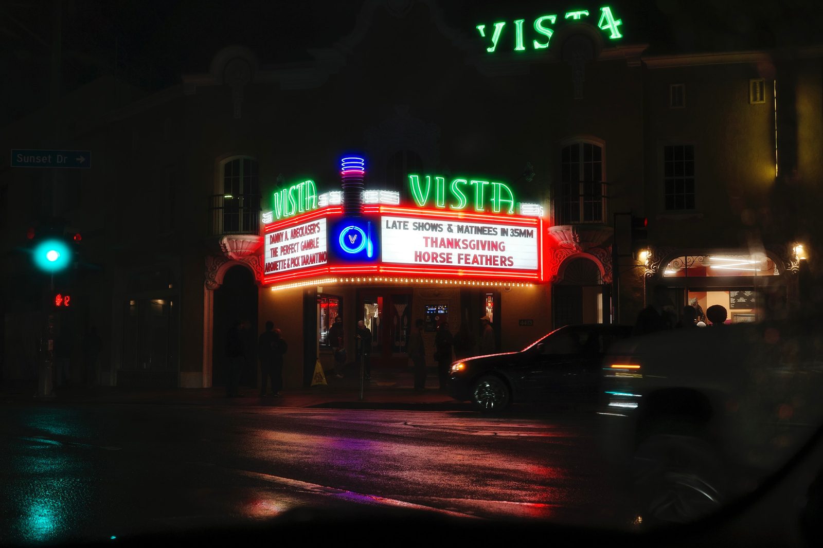 I actually went to see Nouvelle Vague but they changed the marquee by the time I was finished. I love this pic of Los Feliz in the rain looking like classic Hollywood. I don't think these are all on the same day, so pls don't fact check me. But it all feels like November 1.